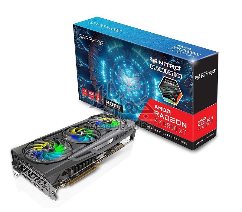 کارت گرافیک استوک سافایر Nitro  RX 6800 XT ظرفیت 16 گیگابایت